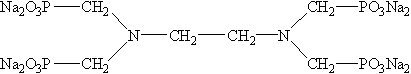 乙二胺四甲叉膦酸钠（EDTMPS）结构式